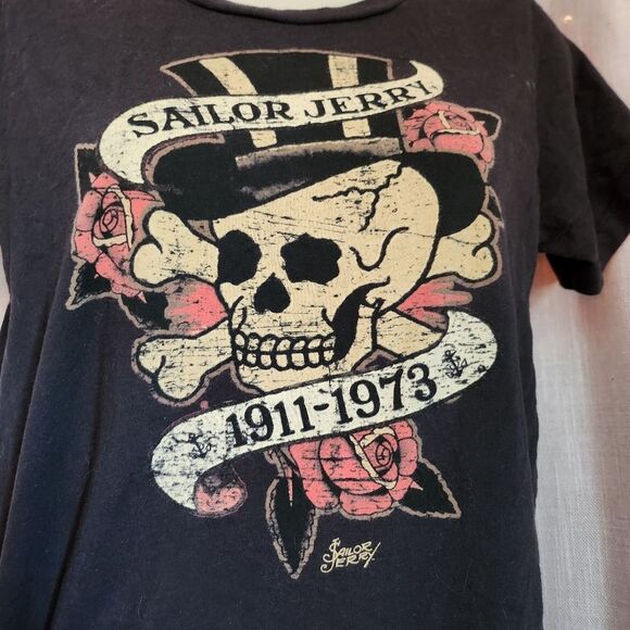 Sailor Jerry Skull and Roses Tee - Picture 4 of 6